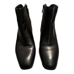 Franco Sarto leather heeled booties